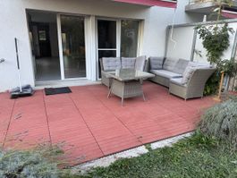 Terrassenboden Klickfliesen rot Kunststoff akzeptabel
