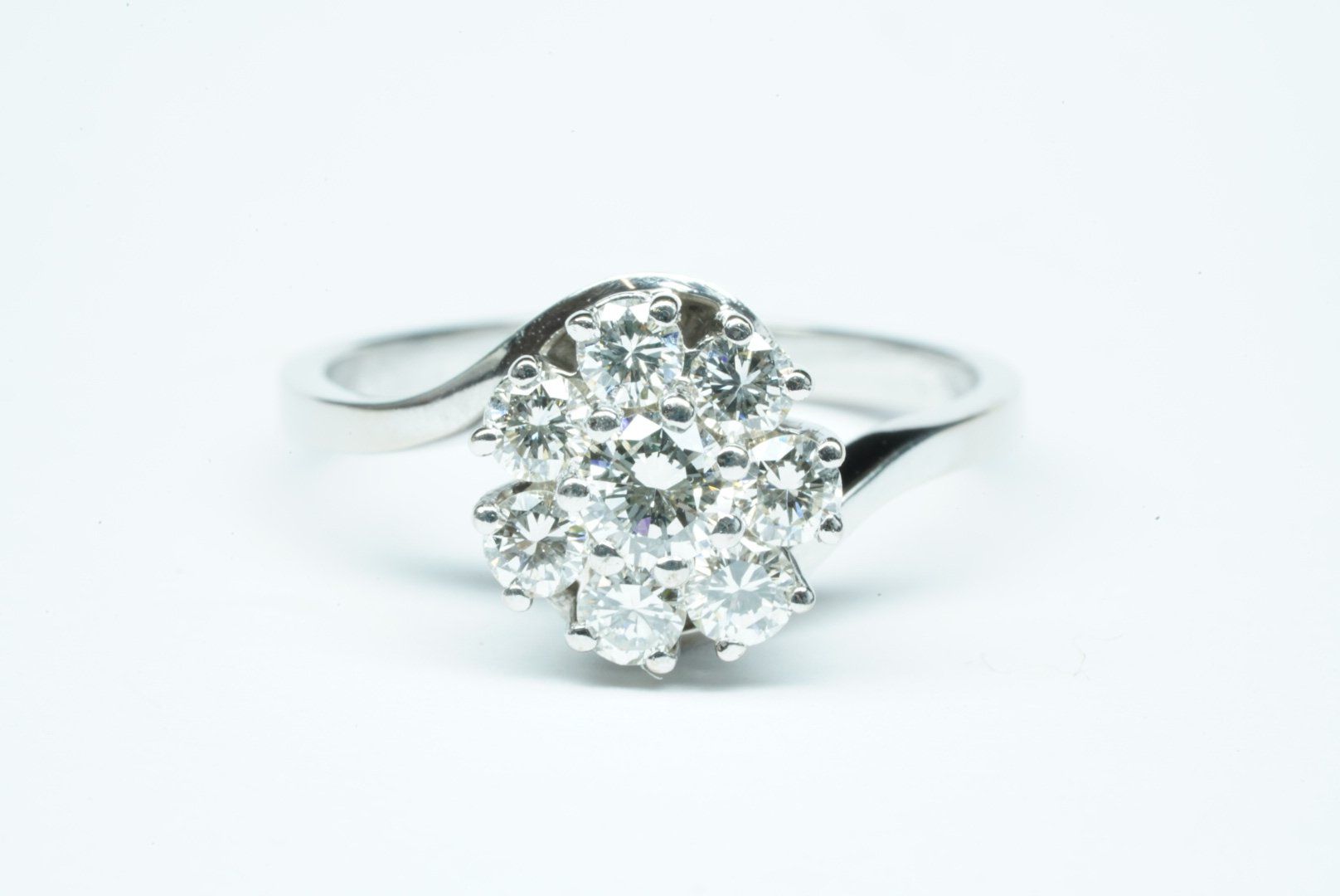 Anelli: 18k Weissgold Diamantring – Usato da Bülach venduto da Re-Jewelled 4