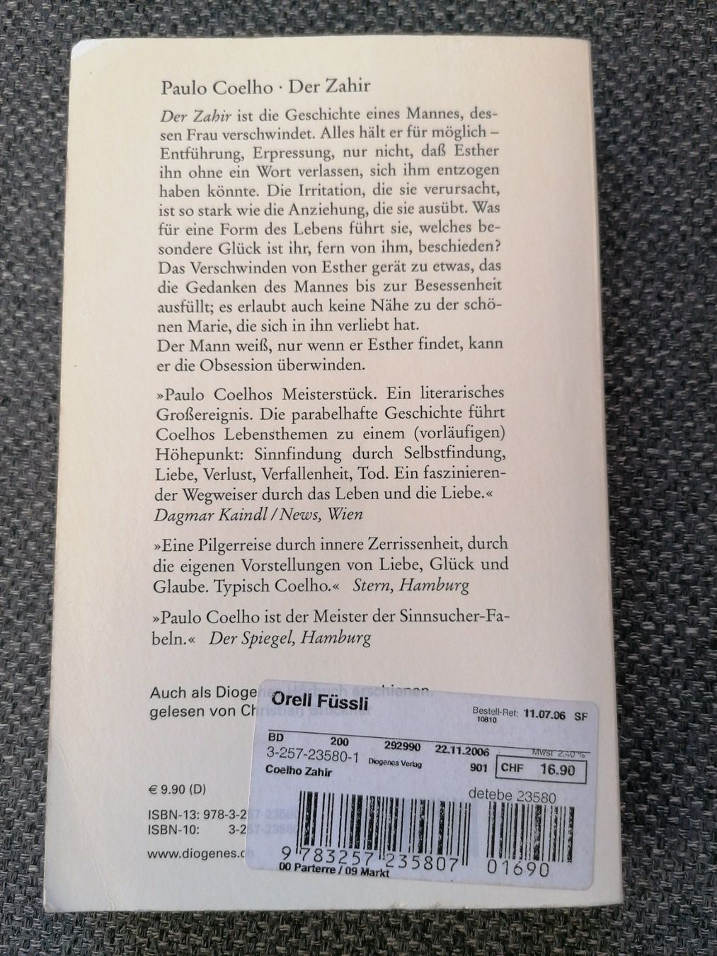 Libri: Buch Der Zahir – Usato da Büttikon AG venduto da Amineah 1