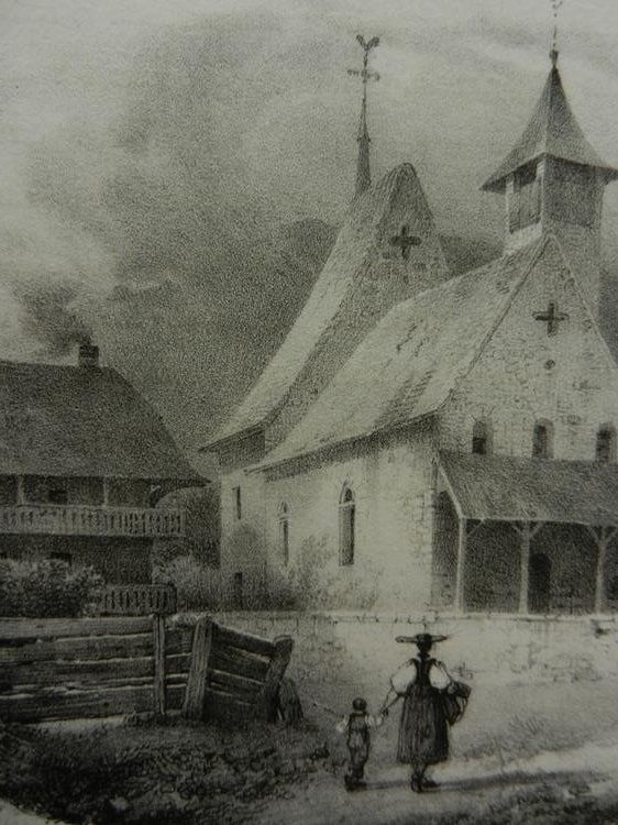 Stiche: Eglis de Scherzlingen Lithographie Engelmann – Gebraucht aus Risch von Antikfee 4
