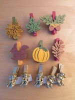 Deko Klämmerli Herbst und Weihnachten