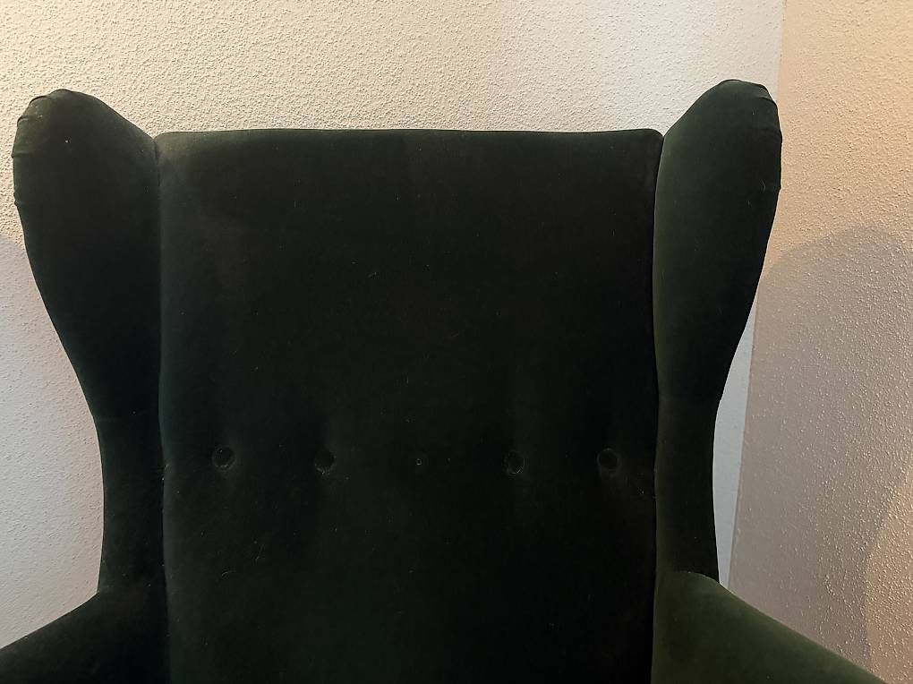 Ikea Fauteuils: Strandmon Sessel und Hocker dunkelgrün – D'occasion à Frauenfeld par swissmiss.tg 2