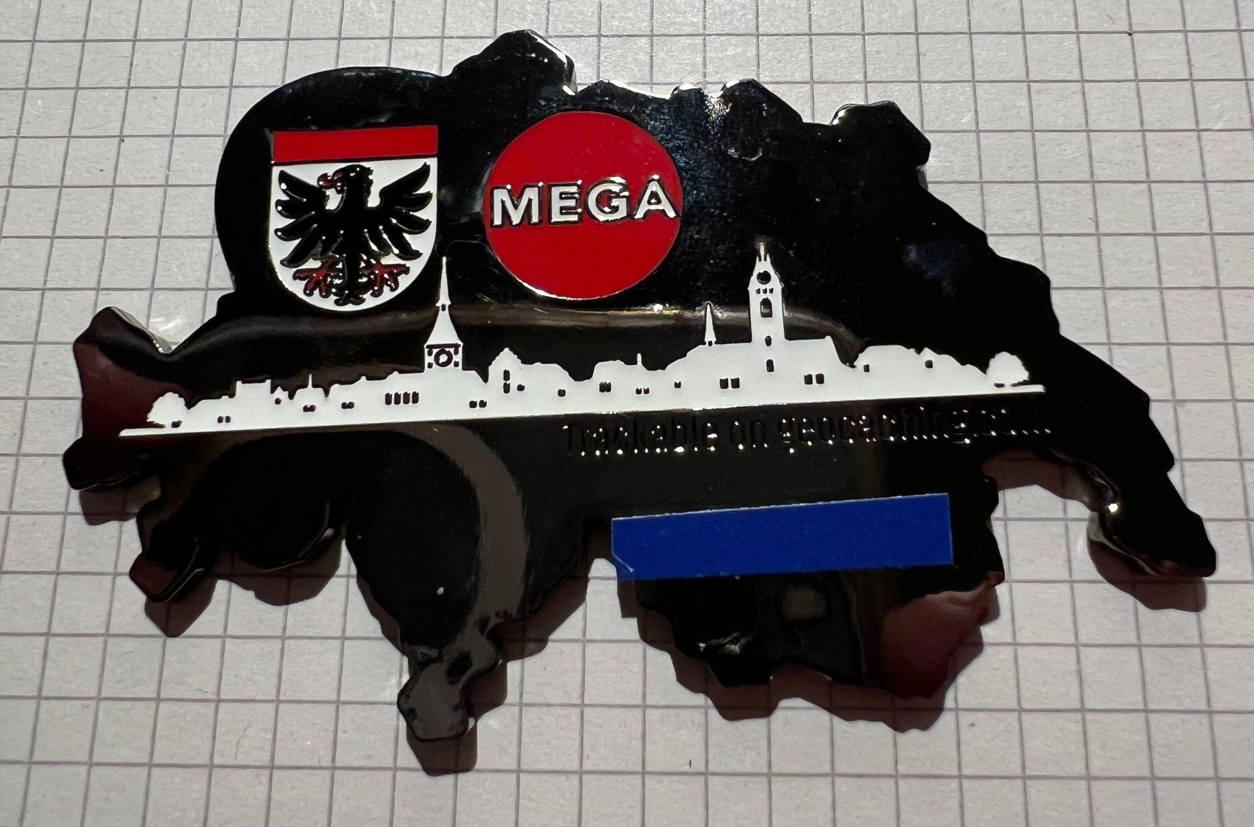Medaillen: Geocoin MEGA GrüezisCHwiiz - black – Neu und originalverpackt aus Losone von Danymey 1