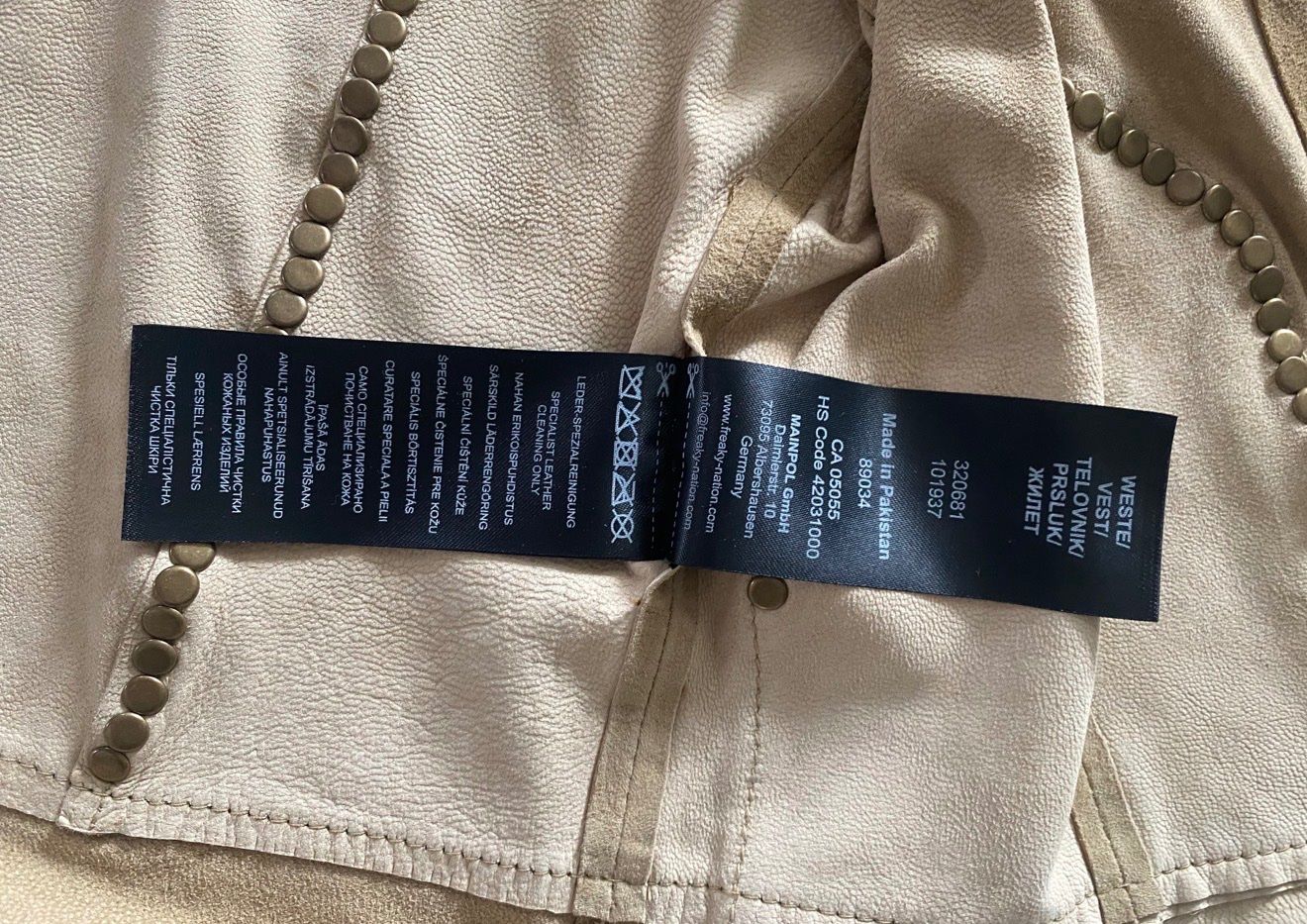 Gilets & Westen: FREAKY NATION ECHTLEDER-WESTE GR. S - NEU – Neu (gemäss Beschreibung) aus Rorschach von Tara234 4