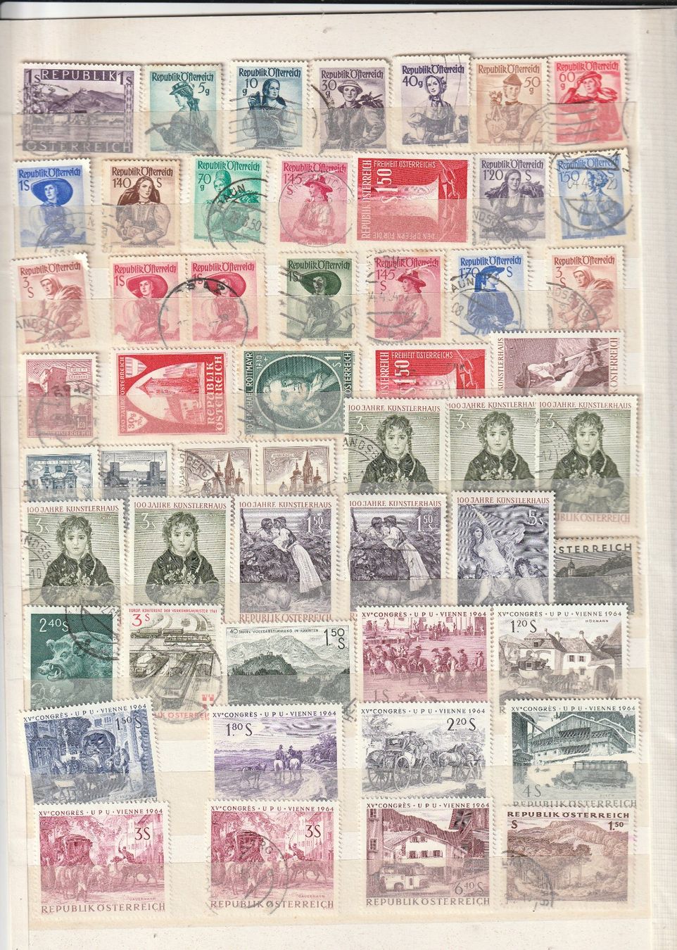 Alle Briefmarken: Briefmarken Lot  Oestereich – Gebraucht aus Rupperswil von Ema10 1