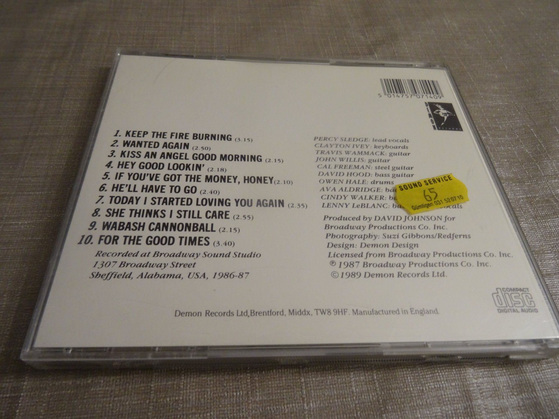 CDs: Percy Sledge - Wanted Again CD – Gebraucht aus Olten von Disc-Ausverkauf 1