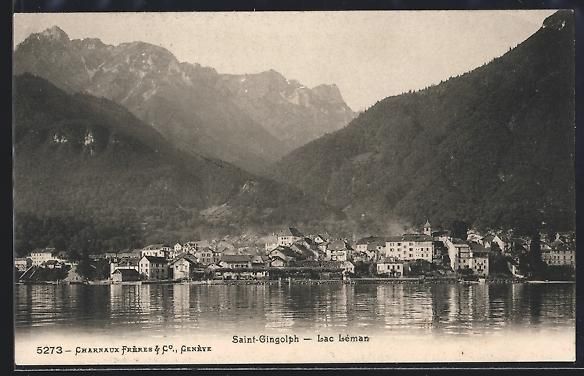 Cartes postales: AK Saint-Gingolph /Lac Léman, Panorama – D'occasion à Berlin par bartko-reher