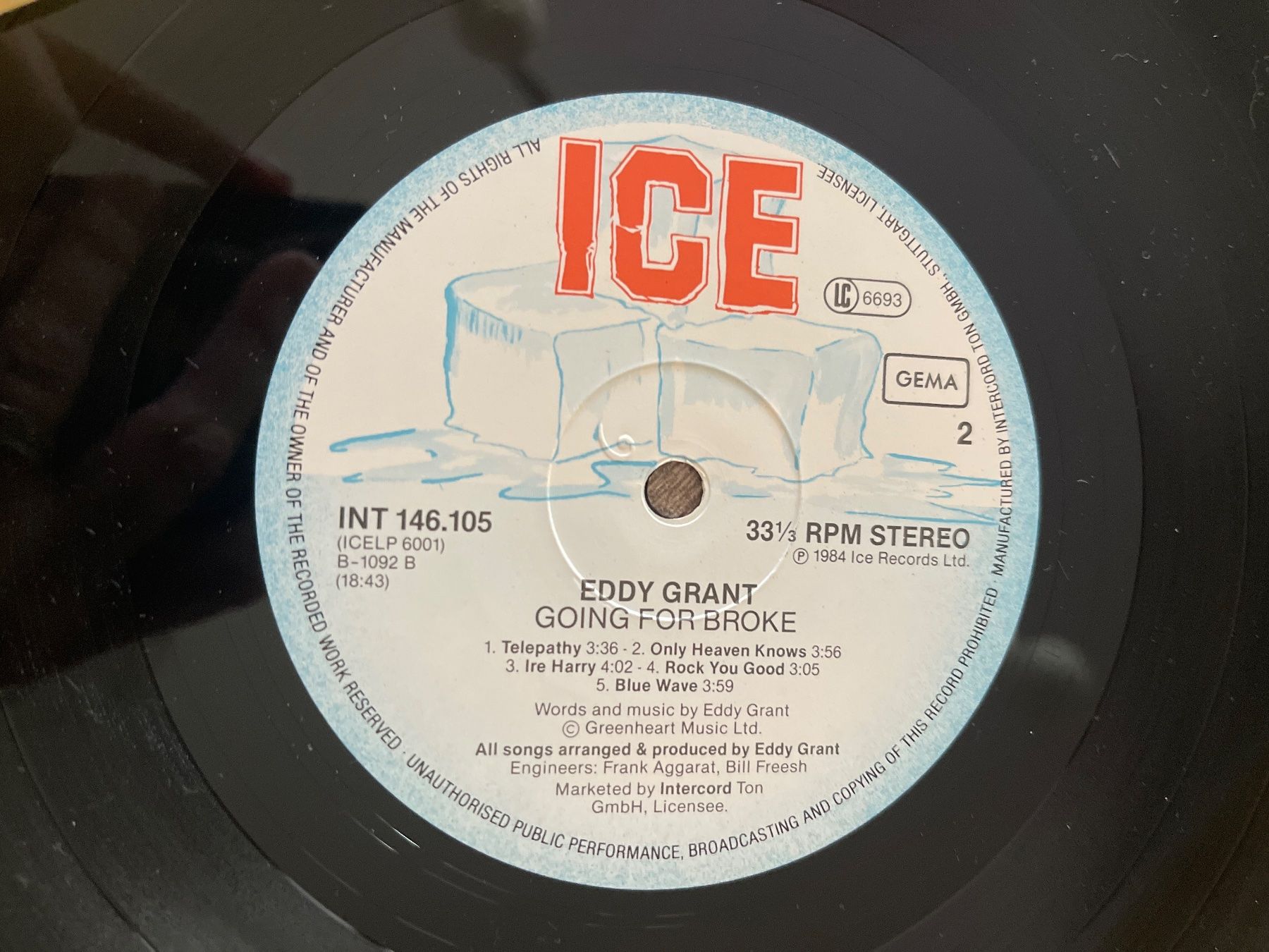 Dischi in vinile: A374/Eddy Grant - Going for Broke – Usato da Frutigen venduto da Philippe_jsp 2