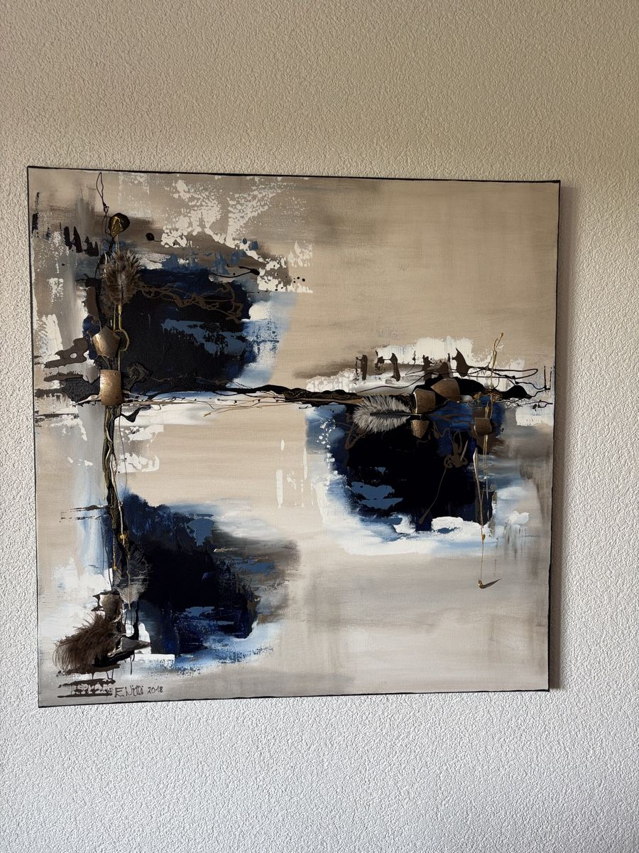 Foto & Immagini: Abstraktes Bild Acryl auf Leinwand 80x80cm – Usato da Lenggenwil venduto da Coco1