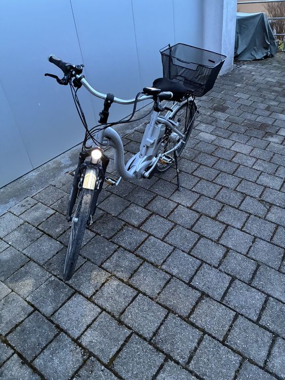 FLYKE E-Bike Citybike Silber, Korb vorne, Top Zustand! (Gebraucht) in ...