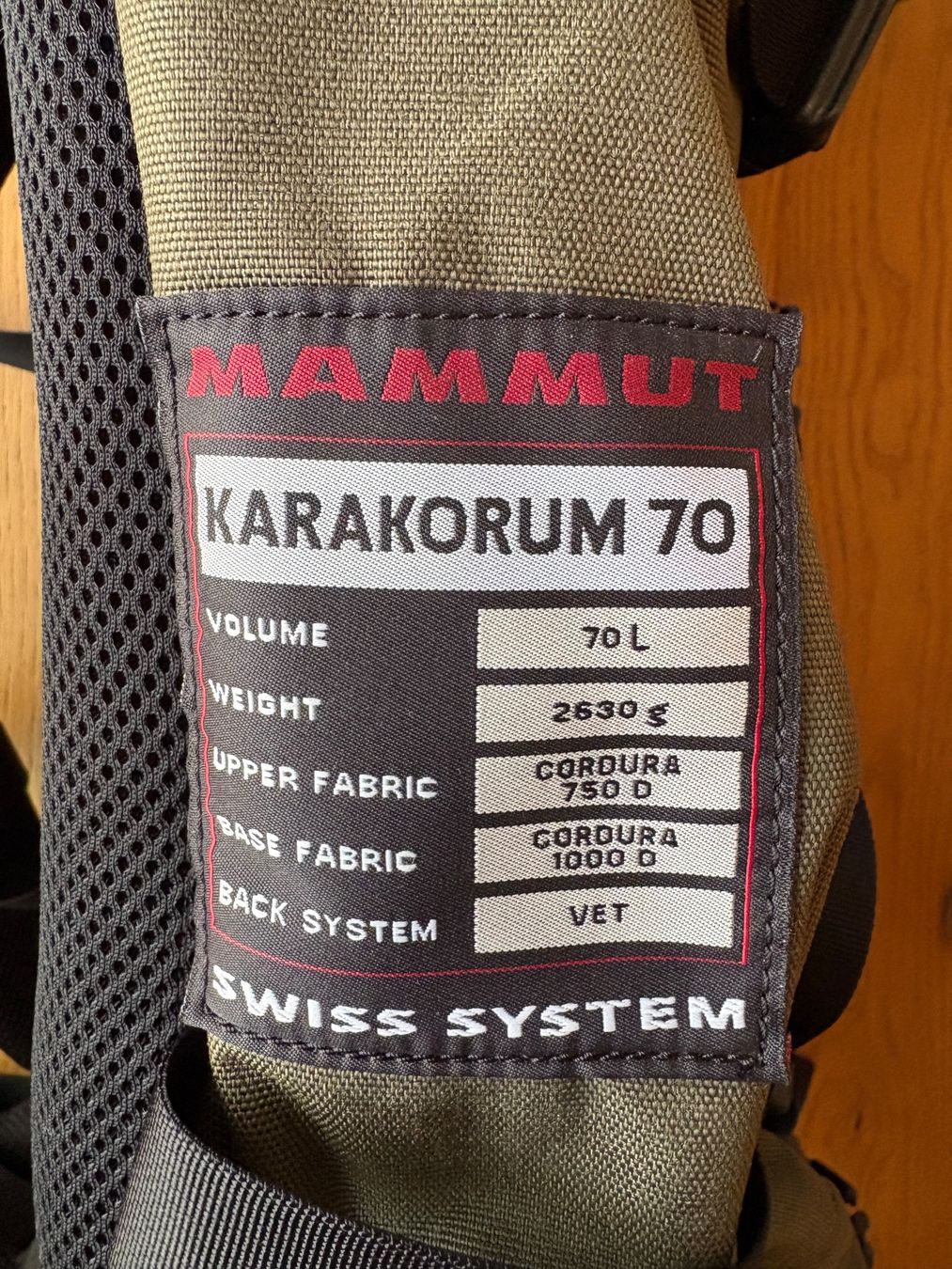 Sacs à dos: Mammut Rucksack 70 Liter – Neuf (Voir description) à Wangs par Tunja11 2