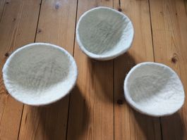 Neu 3 Filz Schalen, en gry & sif aus Dänemark, Waldorf