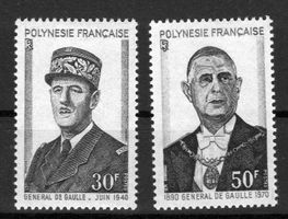 R5407  /  Polynésie 1971 neufs XX  De Gaule