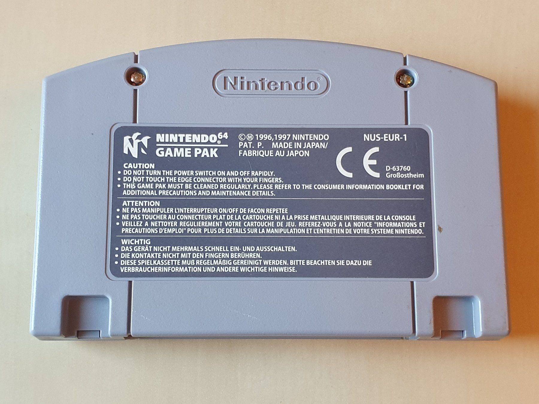 Nintendo Spiele: F1 Pole Position 64 – Gebraucht aus Stansstad von collectorsshop 1