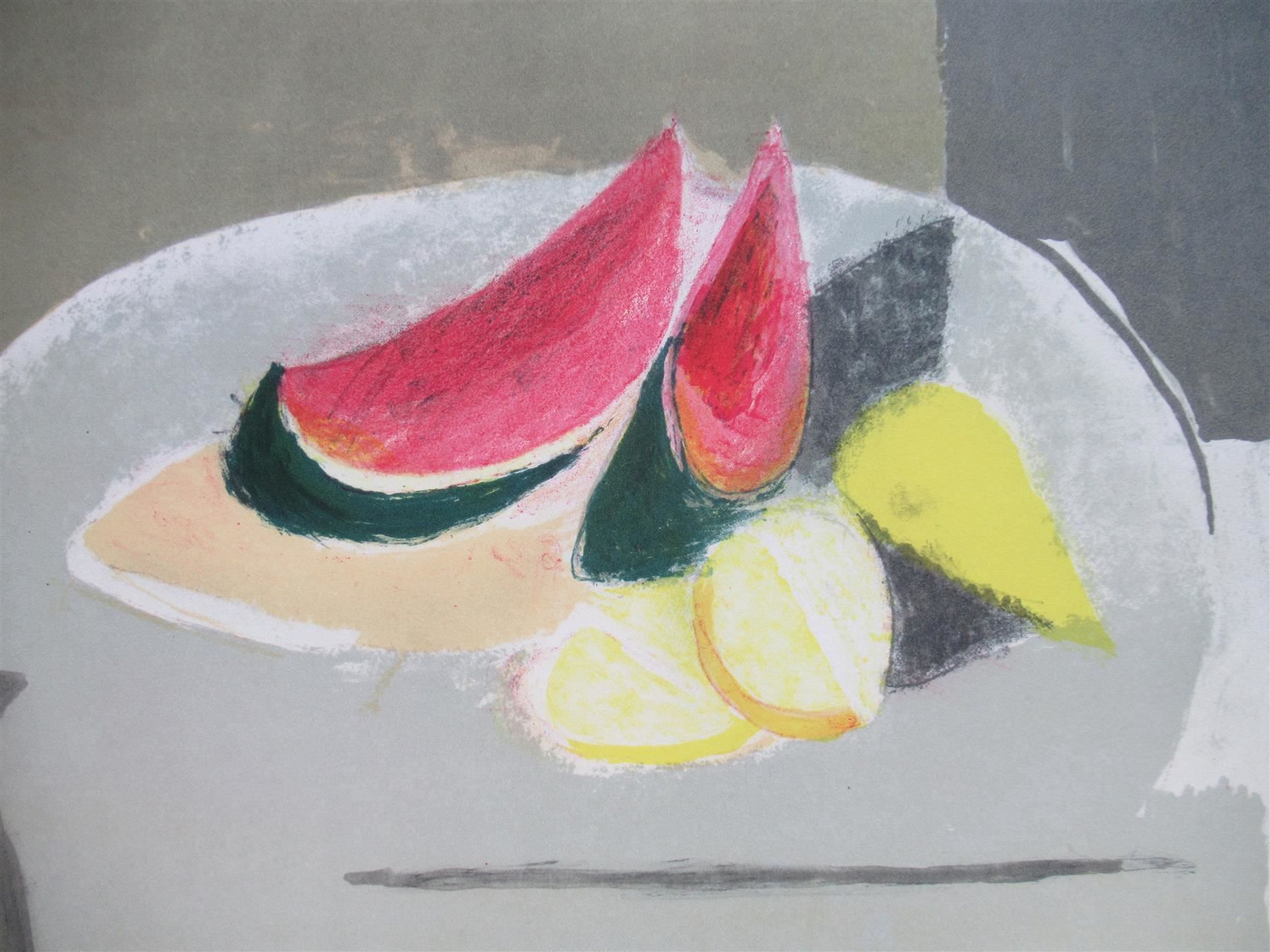 Grafiken & Lithographien: Henry WABEL Stillleben mit Melone sign. – Gebraucht aus Adliswil von buch_und_kunst 1