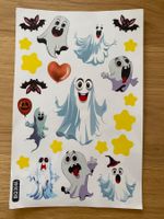 Fensterdeko Gespenster Halloween Stickers A4