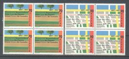 1997,  Sonderpostmarken, Viererblöcke **