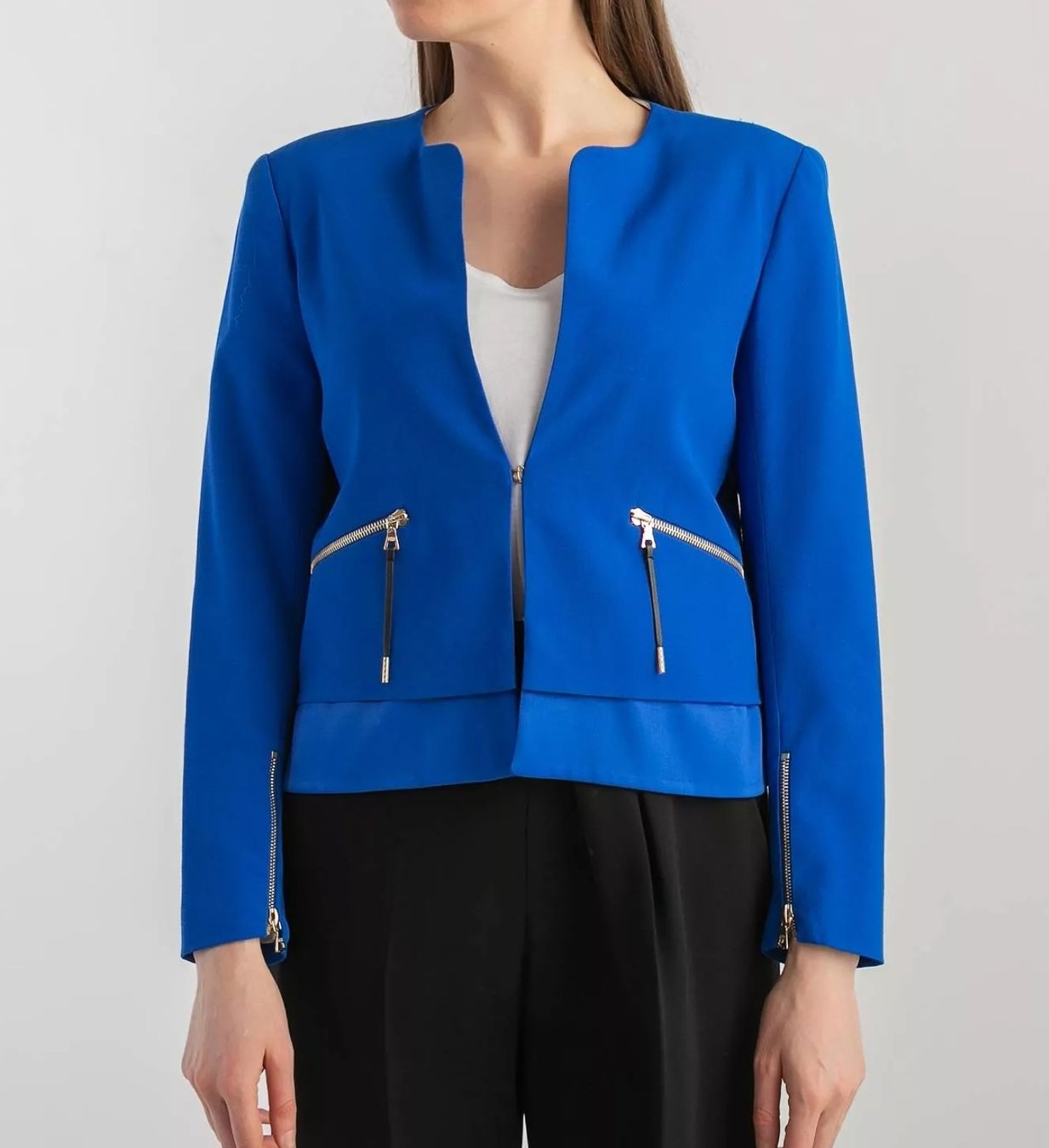 Sandro Giacche: Sandro Paris blau Blazer Jacket Gr.36 / S – Usato da Zürich venduto da cweber 1