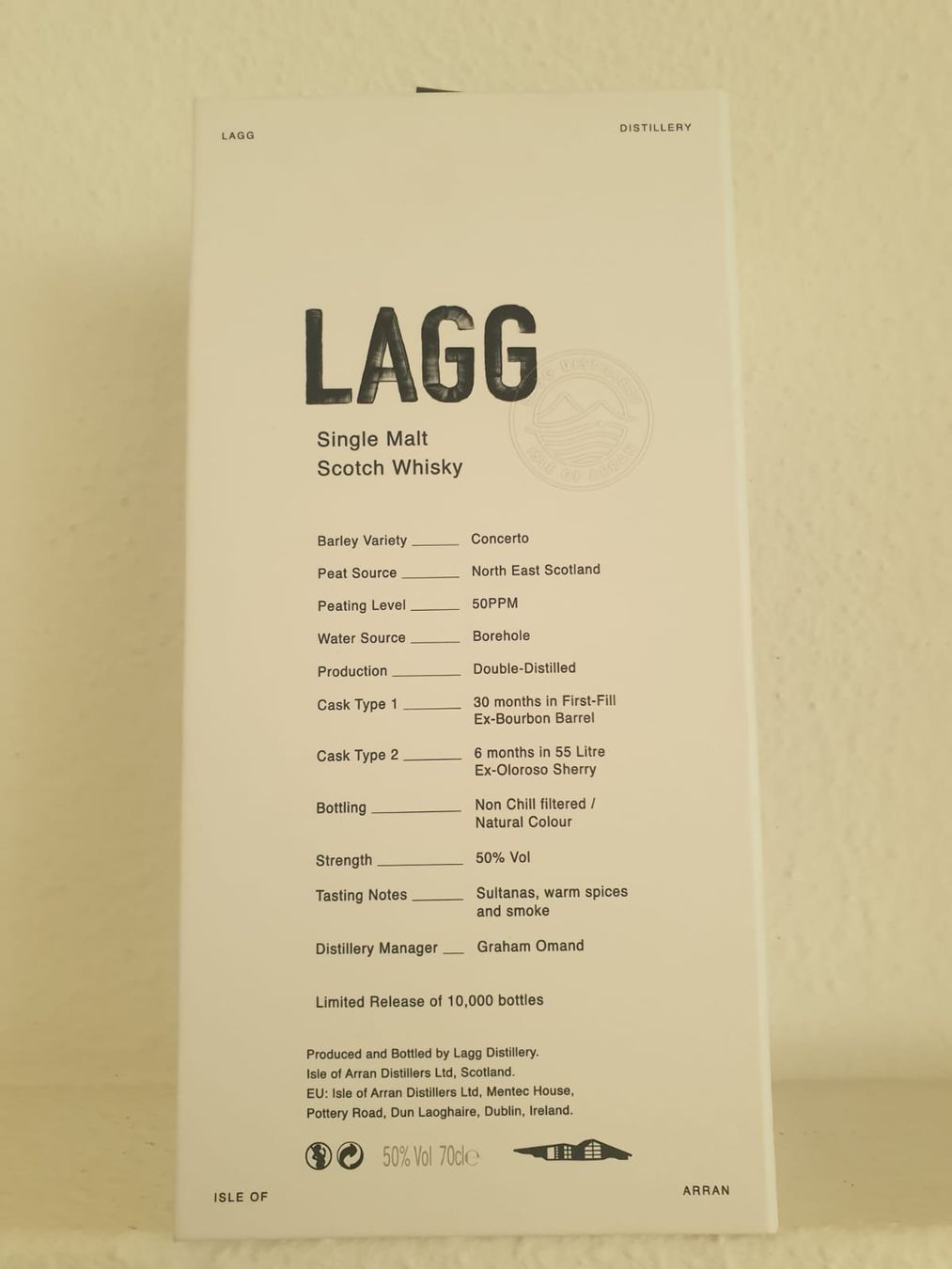 Spirituosen: Lagg inaugural release Batch Nr. 2 – Neu und originalverpackt aus Langnau am Albis von jer_pm72 1