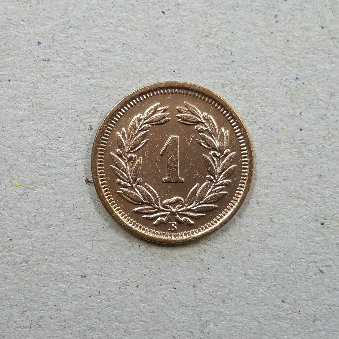 Alle Münzen: 1 Rappen 1912 , Bronze . – Gebraucht aus Burgdorf von Olli.34 1