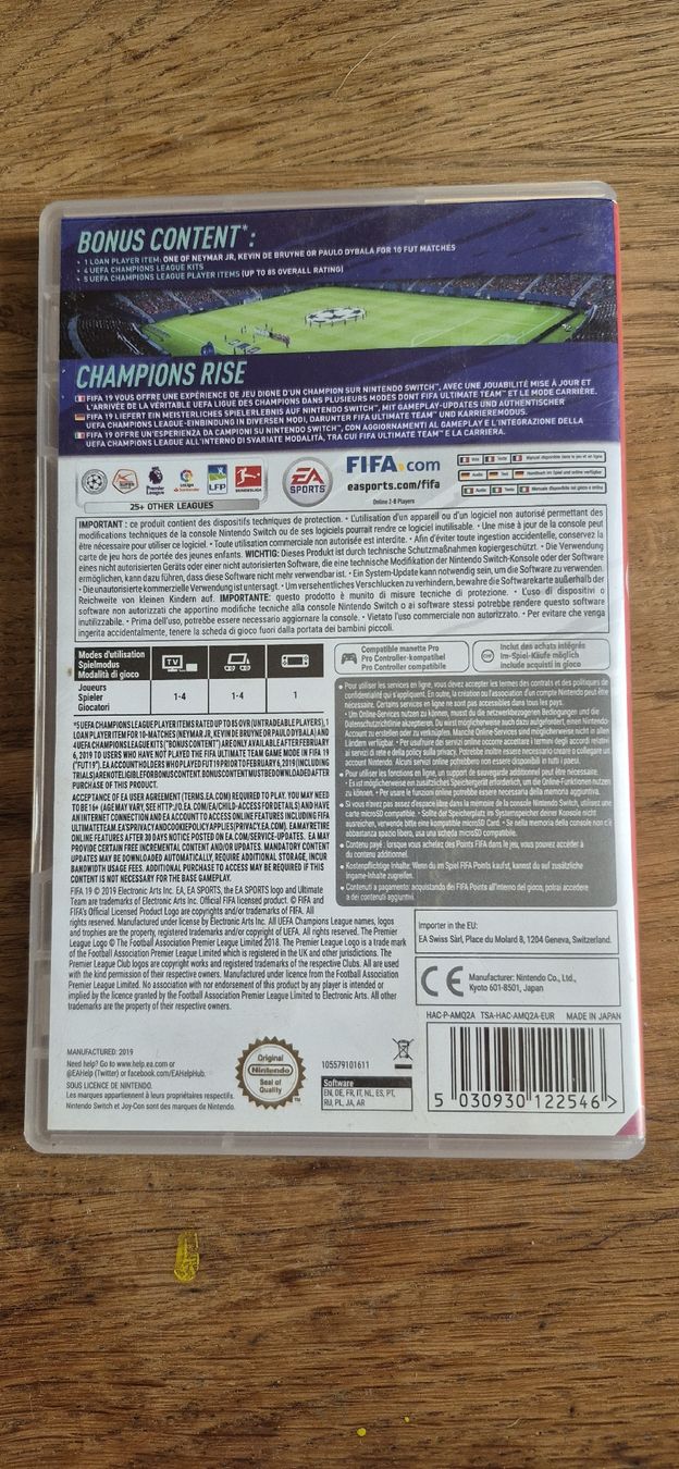 Nintendo Giochi: Fifa 19 ( Nintendo Switch ) – Usato da Boningen venduto da bru_fgf6 1