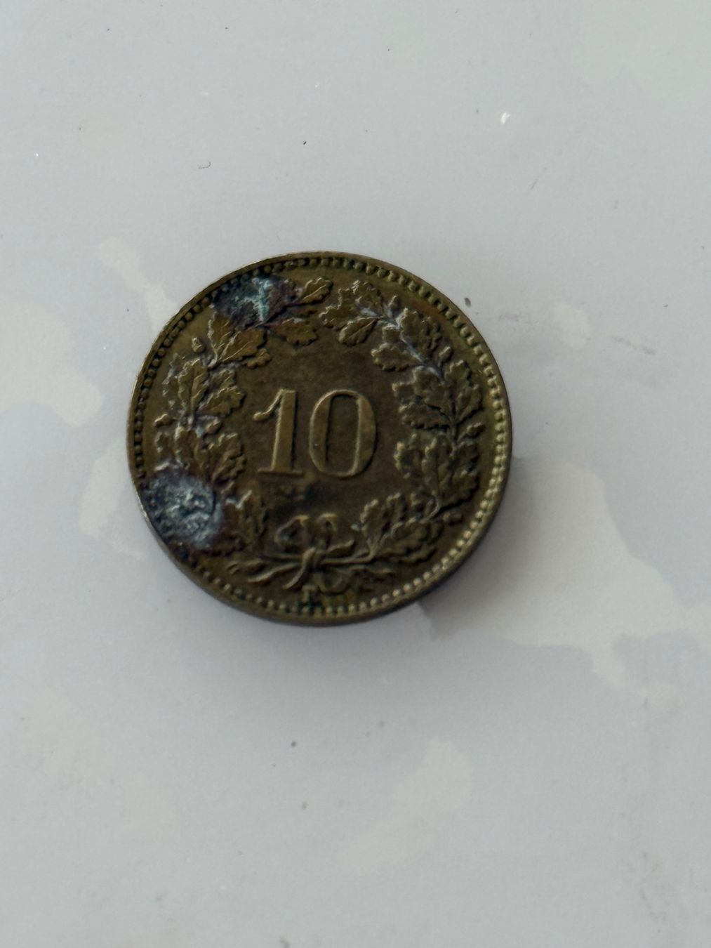 Tutti le monete: 10 Rappen 1918  Messing – Usato da Wallisellen venduto da SWISS_SILVER1 1