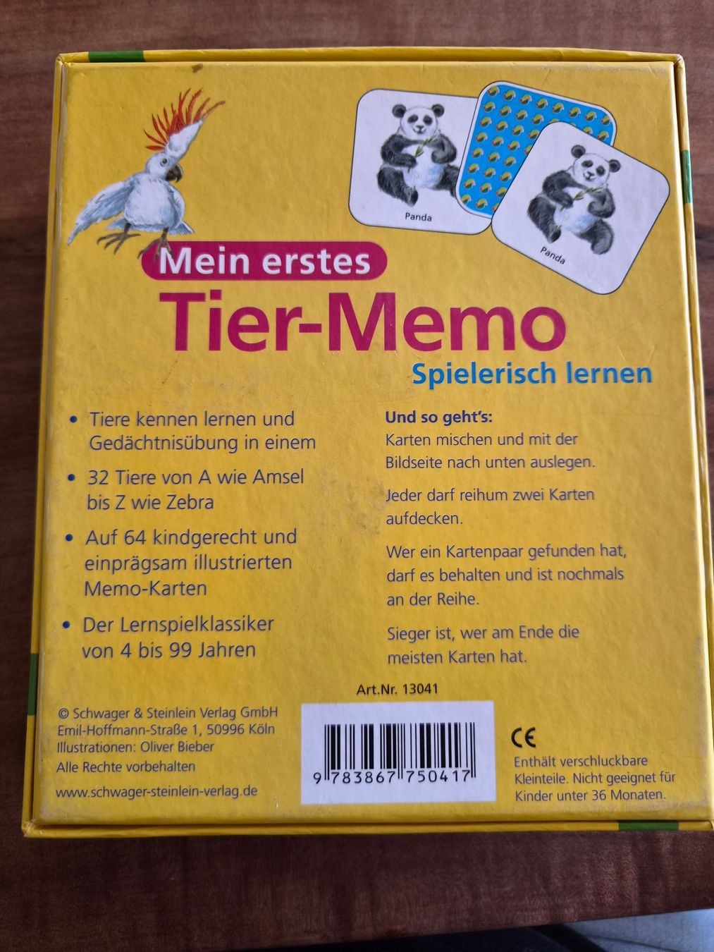 Spiele: Spiel "Mein erstes Tier-Memo" – Gebraucht aus Giswil von monimaus08 1