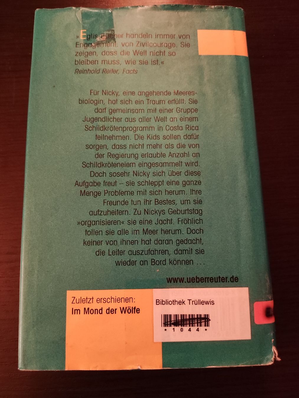 Libri: Die Schildkrötenbucht Werner J. Egli – Usato da Schlatt TG venduto da Andis3 1