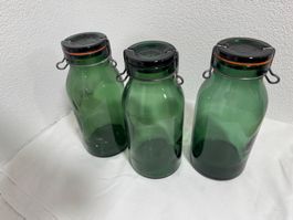 Bülacher Einmachgläser, 3 x1,5 Liter mit Deckel und Bügel