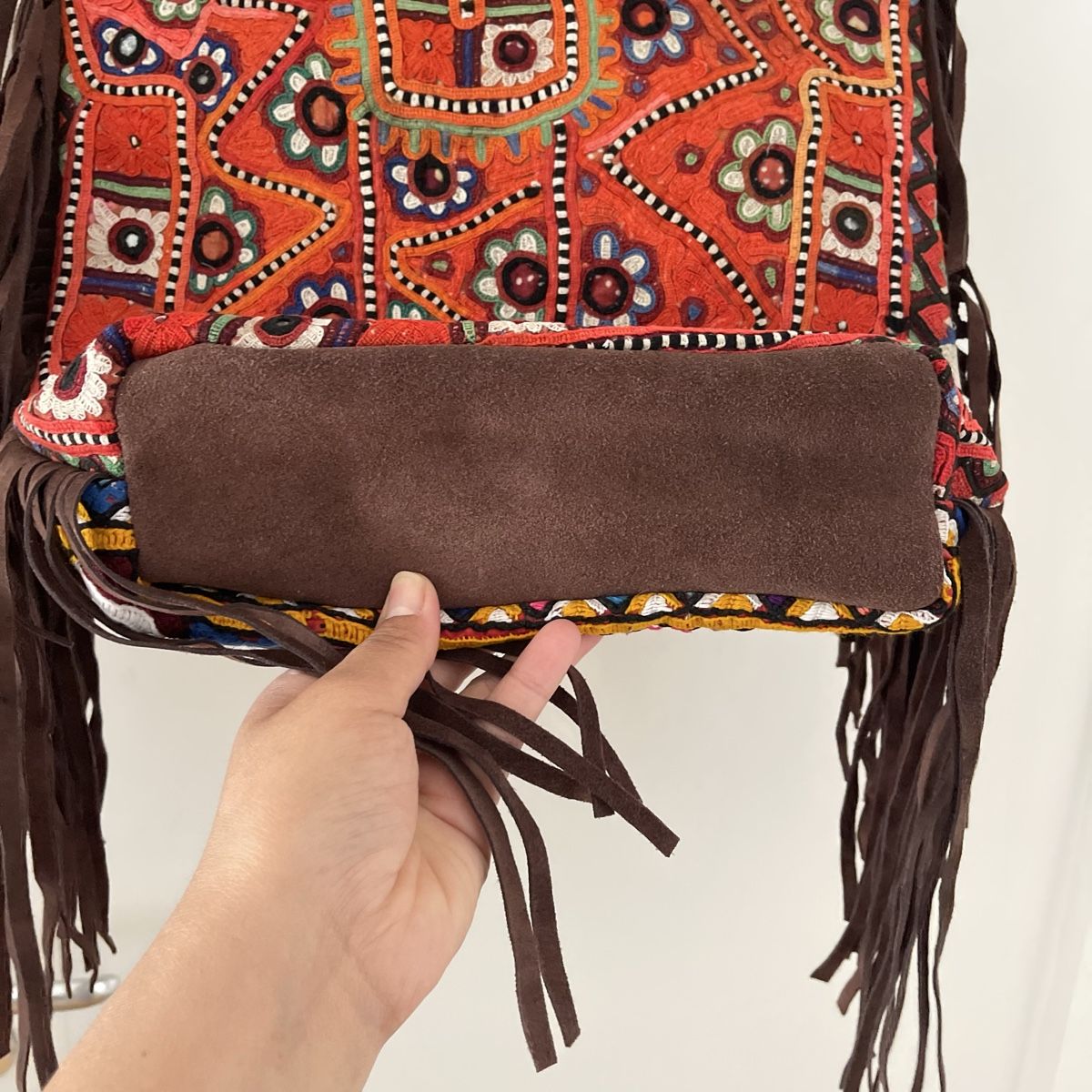 Borse: Boho-Wildledertasche mit Fransen handgefertigt – Nuovo (secondo la descrizione) da Bern venduto da dek_7bjd 6