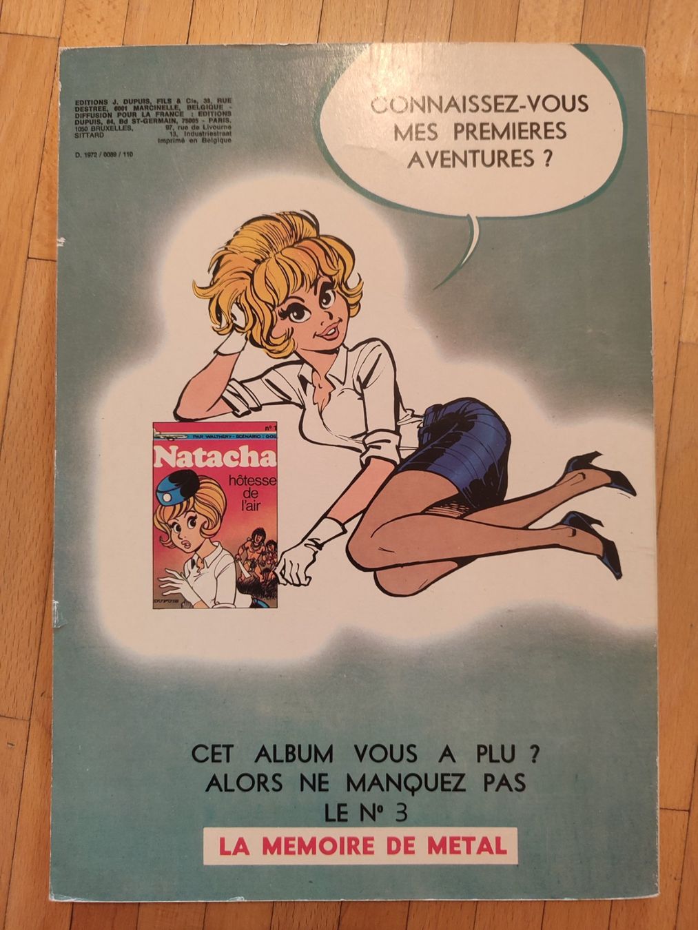 Fumetti: Natacha et le maharadja N°2 -  EO 1972 – Usato da Bougy-Villars venduto da Vogue 2