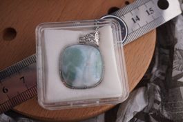 Larimar Anhänger im böxli   –Edelsteinstube Rausverkauf