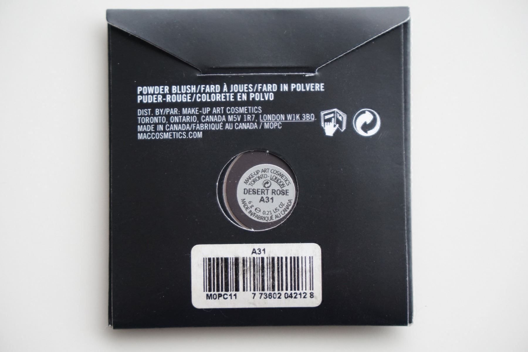 Make-up: MAC Pro Powder Blush Dessert Rose - Neu – Nuovo e nell'imballaggio originale da Zürich venduto da sambaum 2