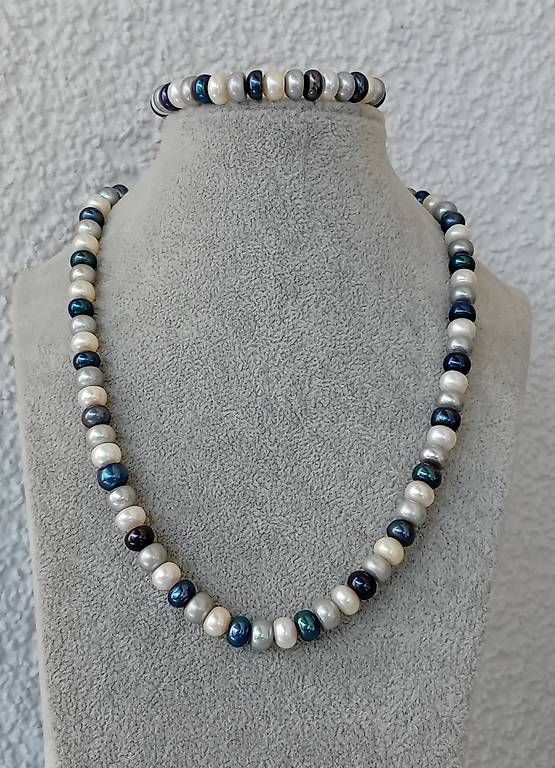 Perle (finte): Set Kette und Armband mit Perlen – Usato da Stans venduto da wer_fd5f 4