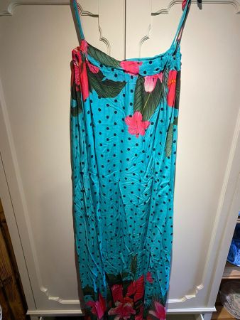 TRÄGER -SOMMERKLEID ,LANG DAMEN
