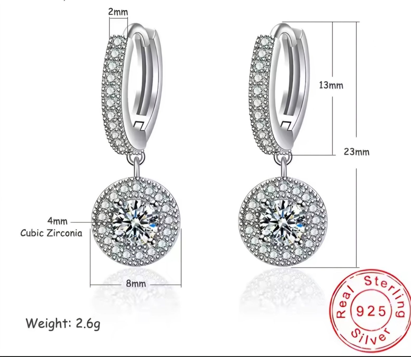 Orecchini pendenti & Orecchini a lobo: Ohrring 925 Sterling Silber(NEU) – Nuovo (secondo la descrizione) da Zürich venduto da Edelshop 1