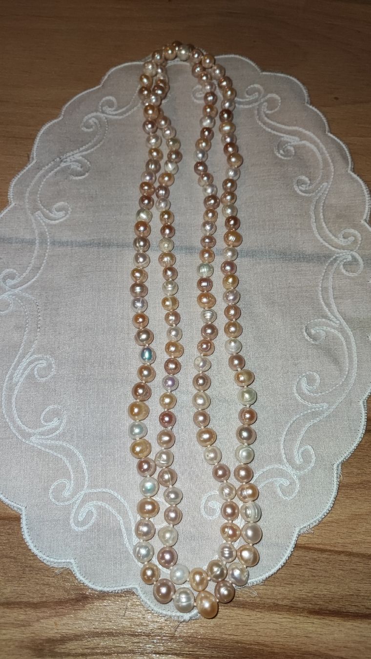 Ketten: Elegante Süsswasserperlenkette 120cm – Neu (gemäss Beschreibung) aus Gstaad von Kunst1996 1