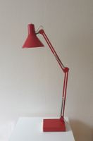 Vintage BZ18 Architektenlampe mit Fuss rot