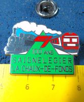 BAHN SCHWEIZ PIN SAINGELEGIER-LA CHAUX DE FONDS 100ans 1992