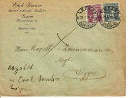 Brief, Emil Korner chemisch-technische Produkte Luzern 1918