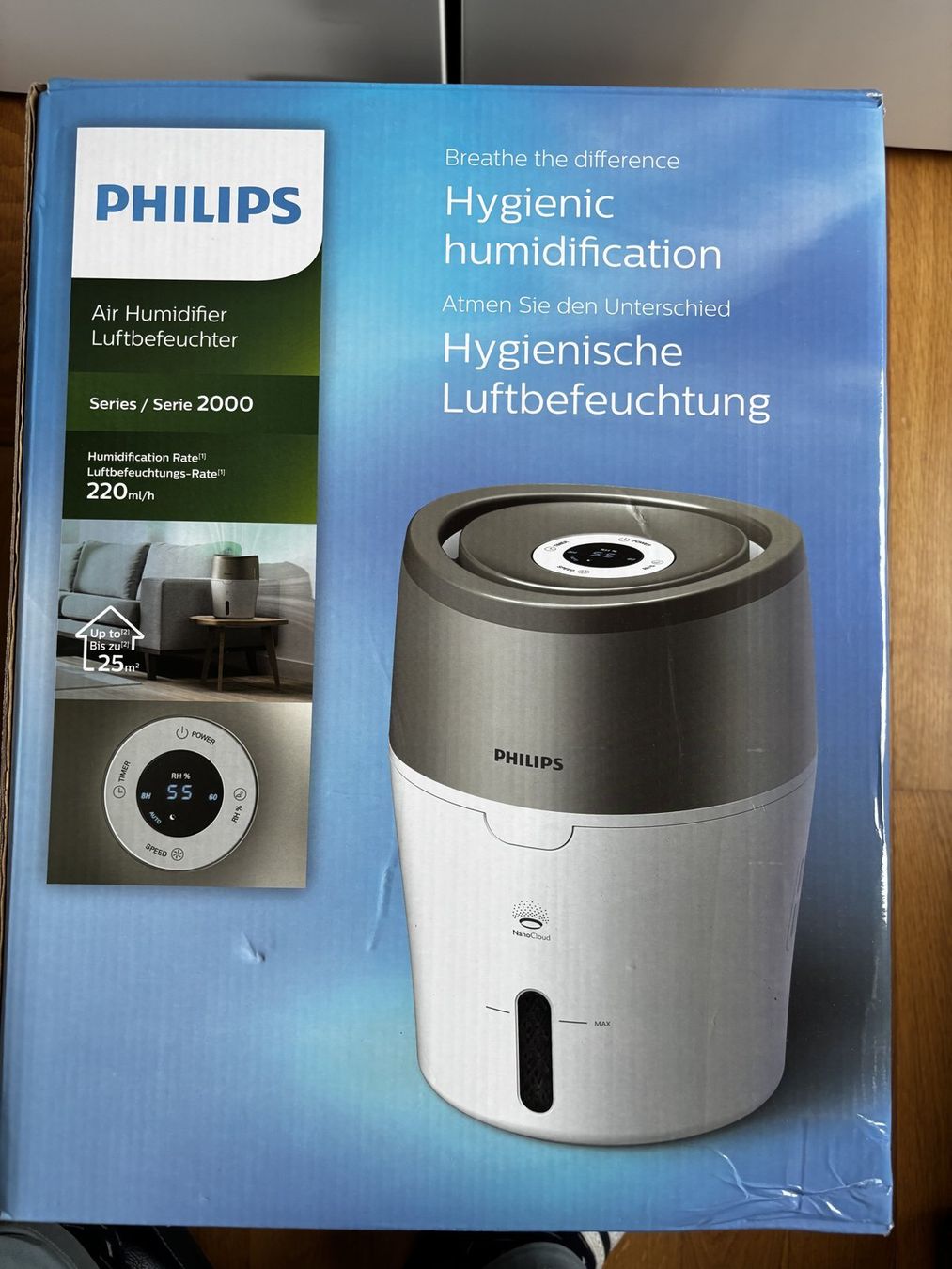 Philips Umidificatori d'aria: Philips Luftbefeuchter HU4803, Series 2000 – Usato da Domat/Ems venduto da Buendner2000 1