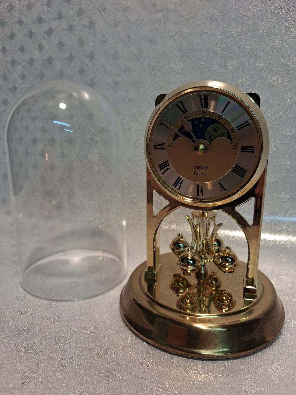 Orologi da terra & Orologi da parete: Tischuhr Tempus Quartz mit Mondphasen – Usato da Winterthur venduto da mar_jwg7 2