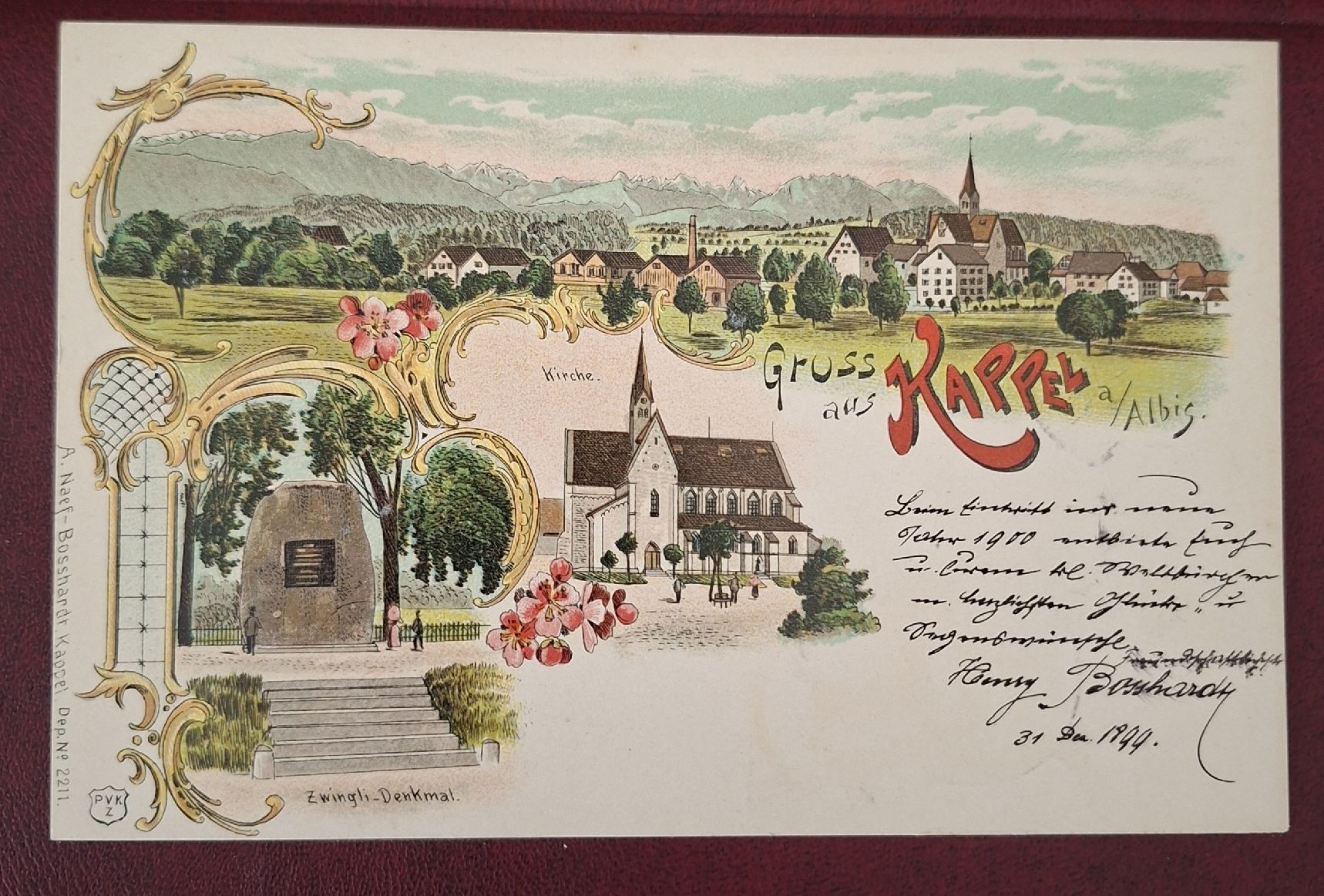 Cartes postales: Gruss aus Kappel am Albis – D'occasion à Affoltern am Albis par Broki-Albis