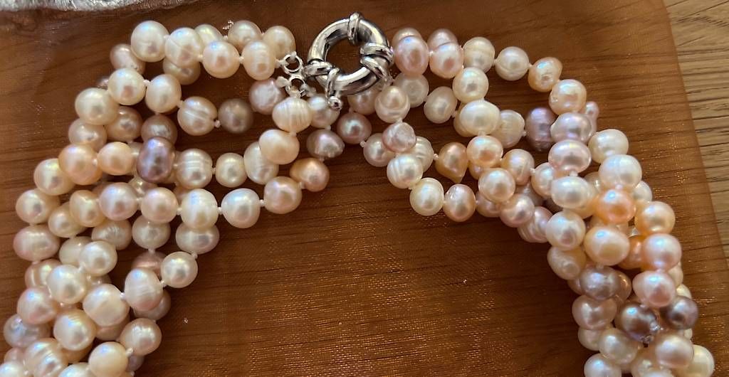 Catenine: Wunderschöne Perlenkette multicolor NEU! – Usato da Basel venduto da Findus78 1