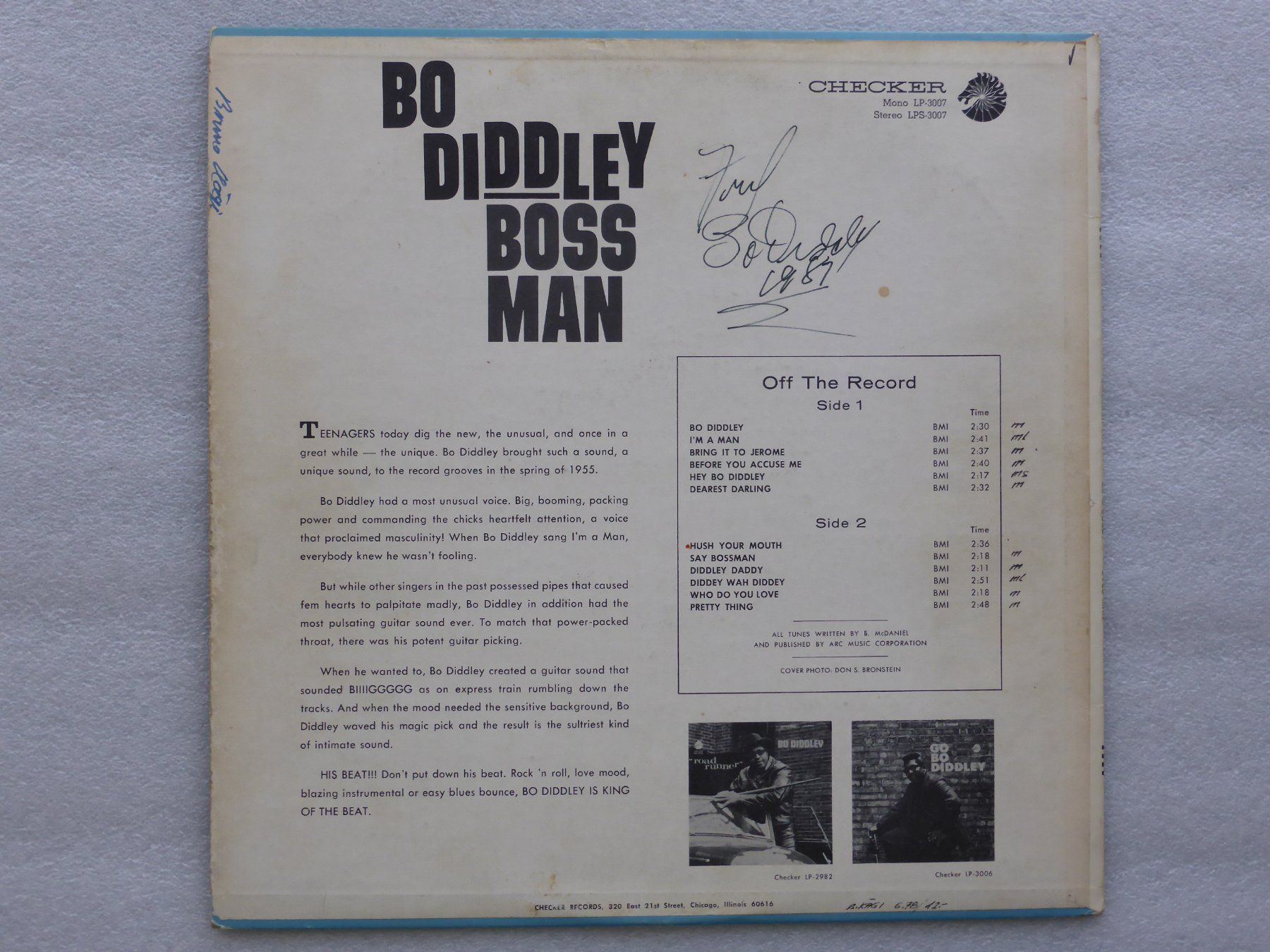 Dischi in vinile: VINYL  LP   BO DIDDLEY mit ORIGINAL UNTERSCHRIFT – Usato da Küssnacht am Rigi venduto da Sunnestrahl 3