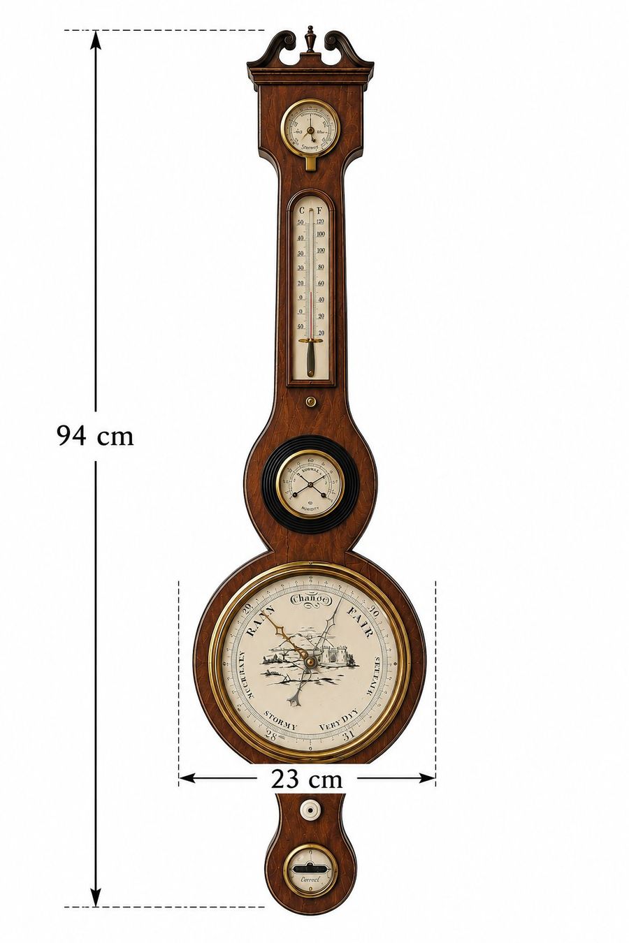Autres appareils anciens: Radbarometer im viktorianischen Stil - wie Neu – D'occasion à Oetwil a.d. Limmat par AGraf71 2
