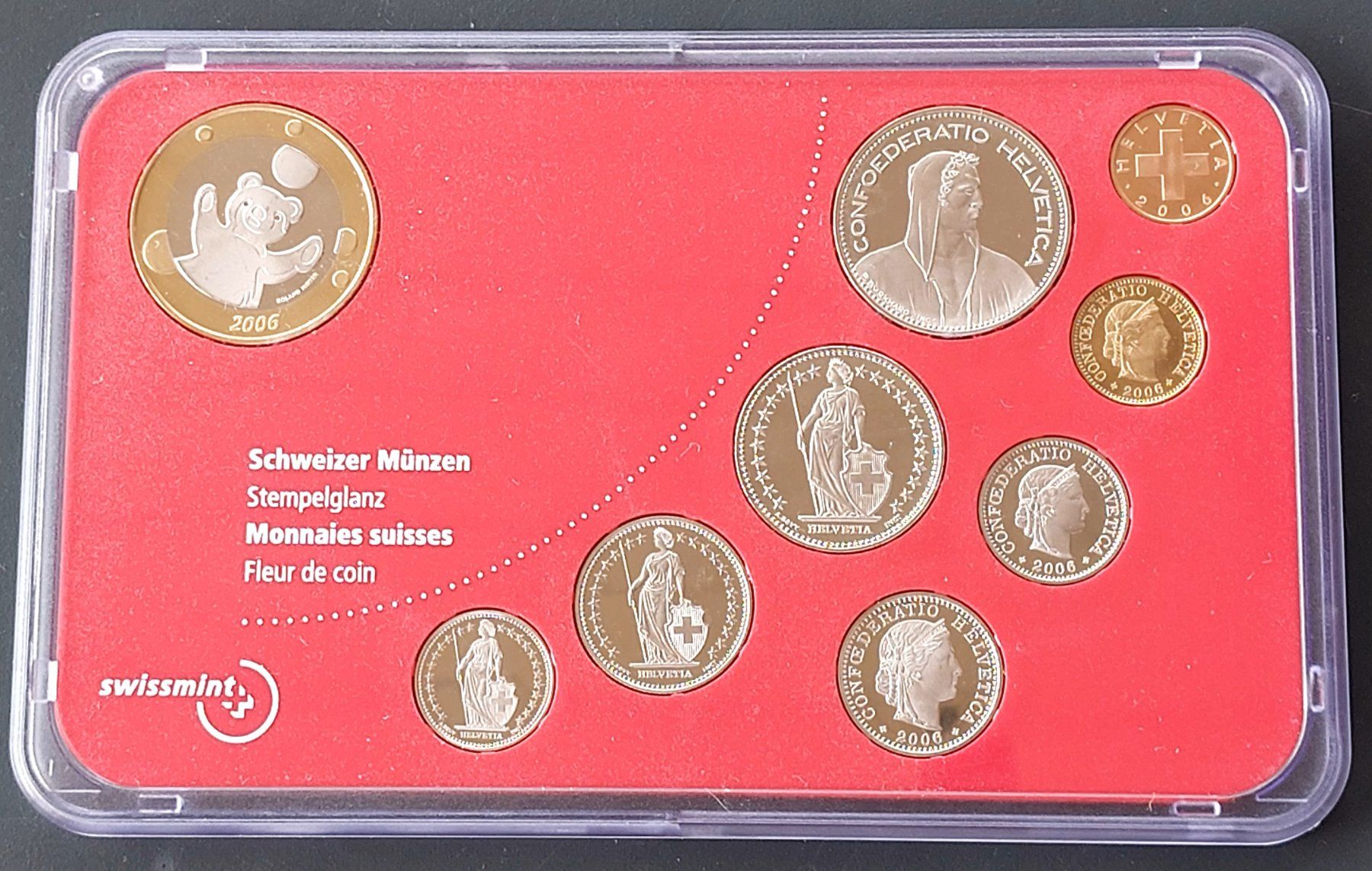 Tutti le monete: Babymünzsatz Schweiz 2006 stgl – Nuovo (secondo la descrizione) da Arch venduto da moneyswiss 3