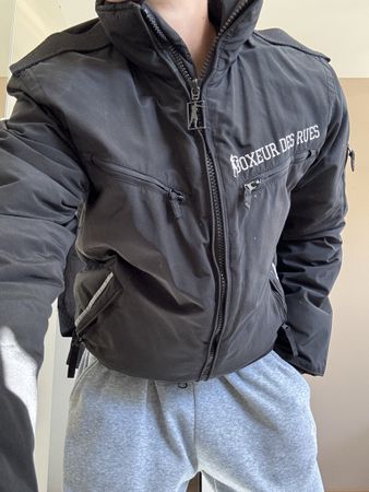 Blouson - Boxeur des Rues - noire - taille L - vintage - Y2K