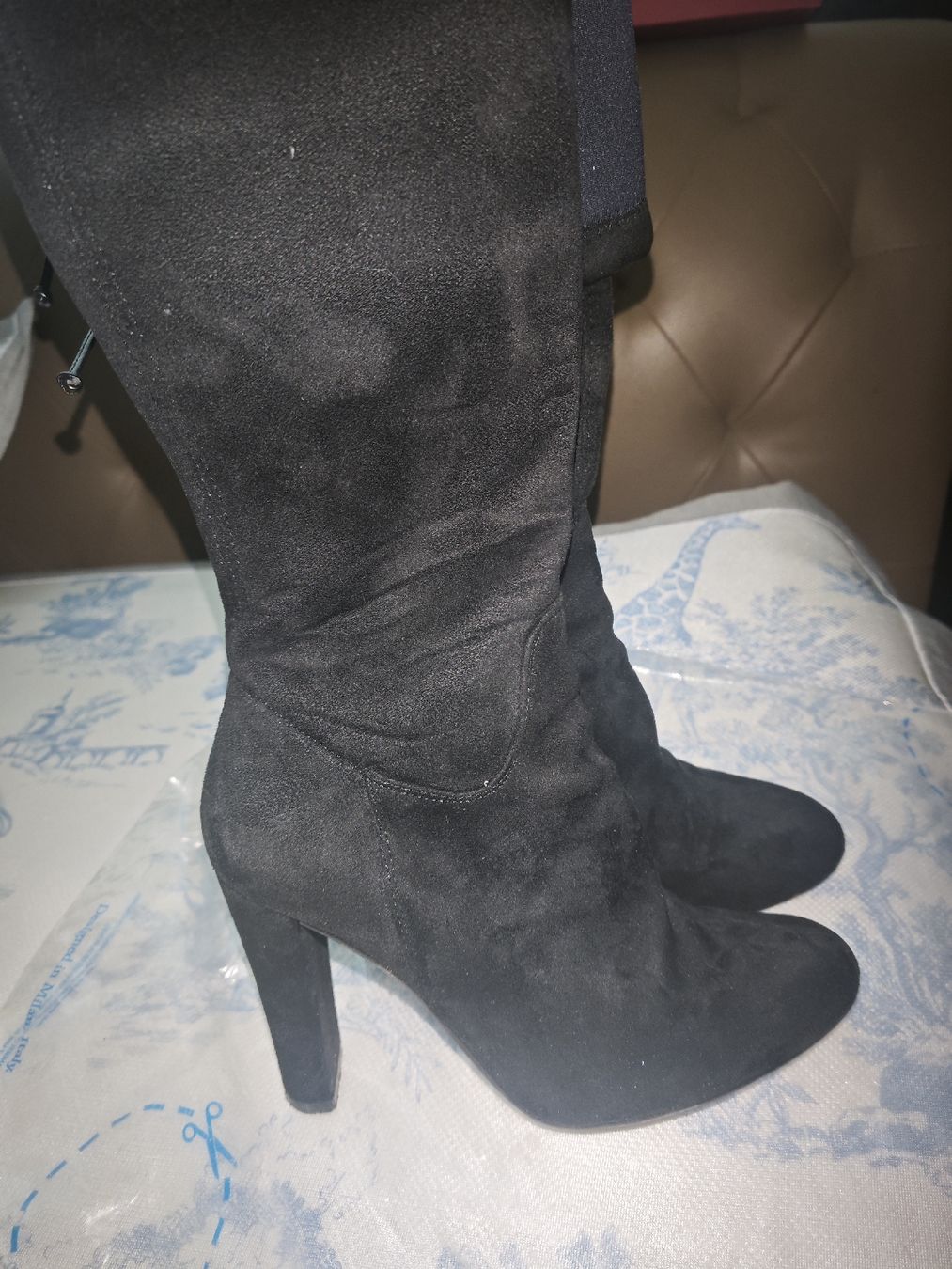 Buffalo Scarpe da donna: Buffalo Overknee Boots black textile material used condition – Usato da Zürich venduto da Sami526 2