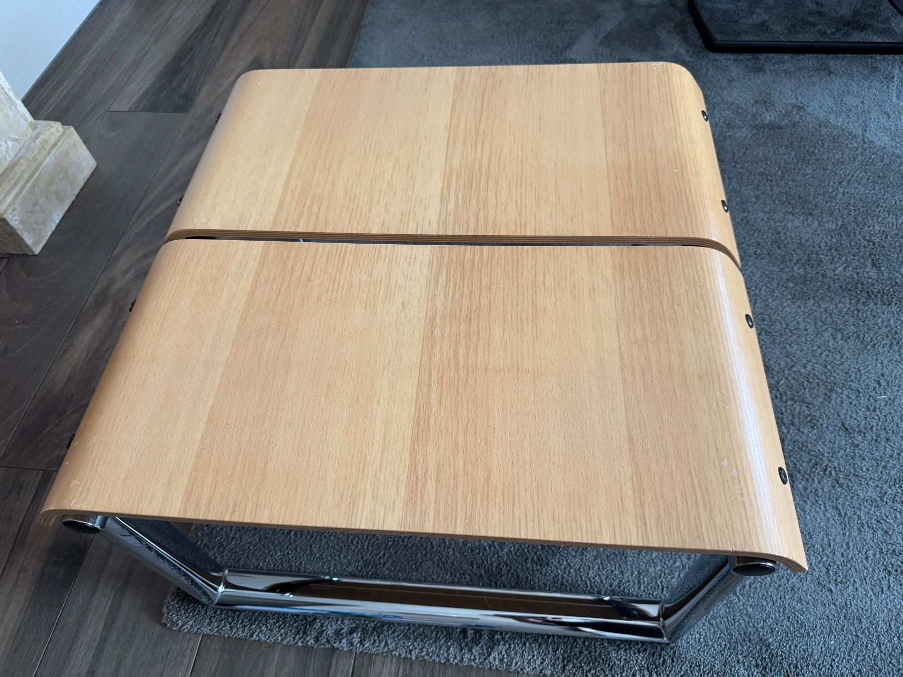 Tavoli: Giroflex Tisch Chromstahl mit Holz – Usato da Horgen venduto da Auction-Kings 3